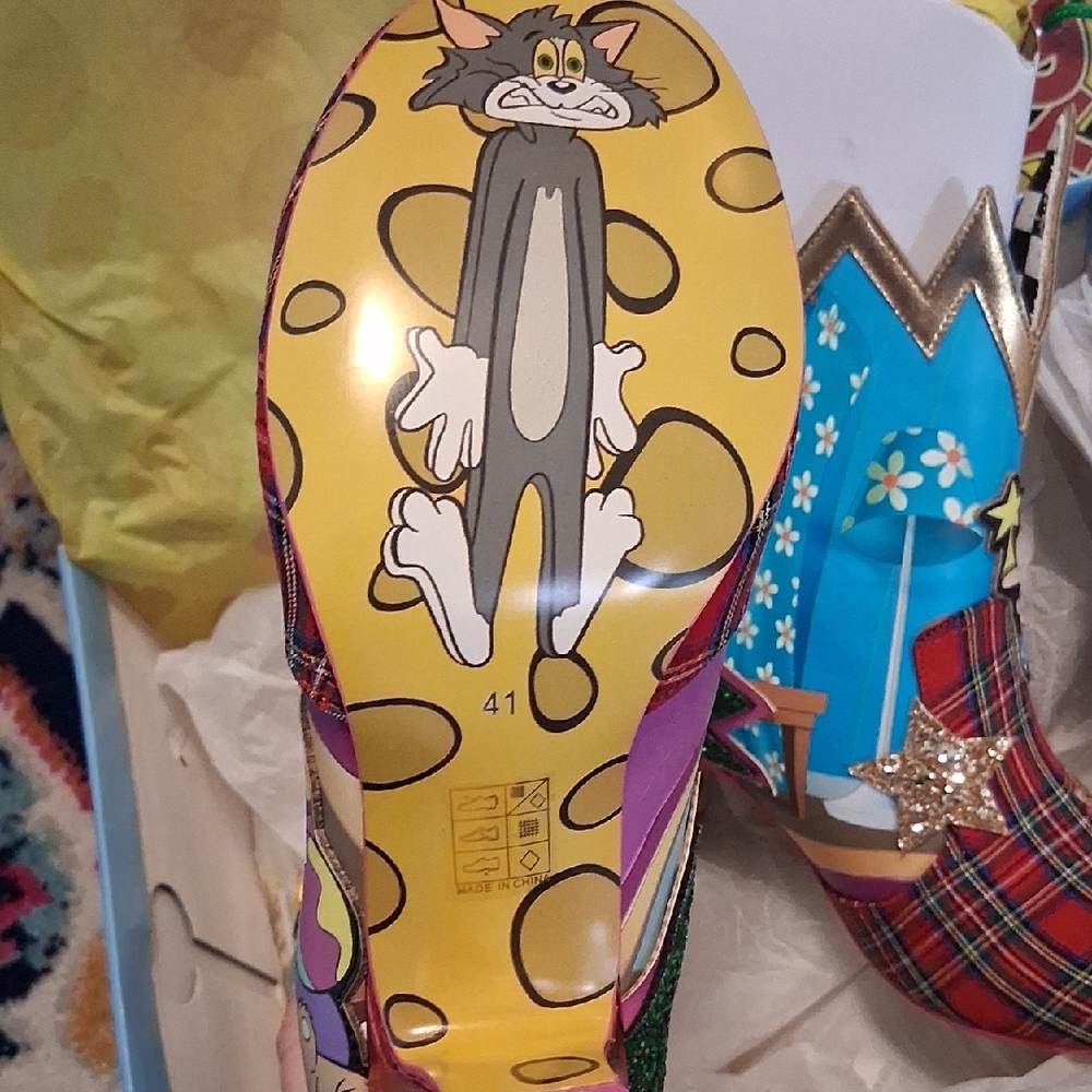 Irregular Choice Multicolor Christmas Cartoon Pla… - image 4